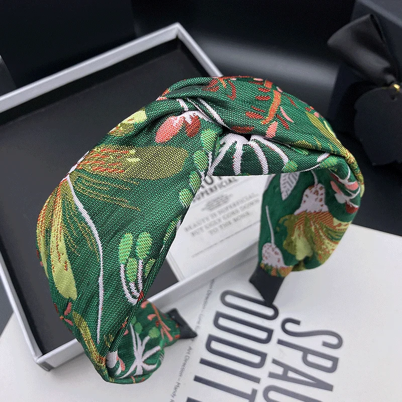 

Повязка для волос в европейском и американском стиле для женщин, новый головной убор с высоким черепом и компрессионной повязкой на голову с широкими краями