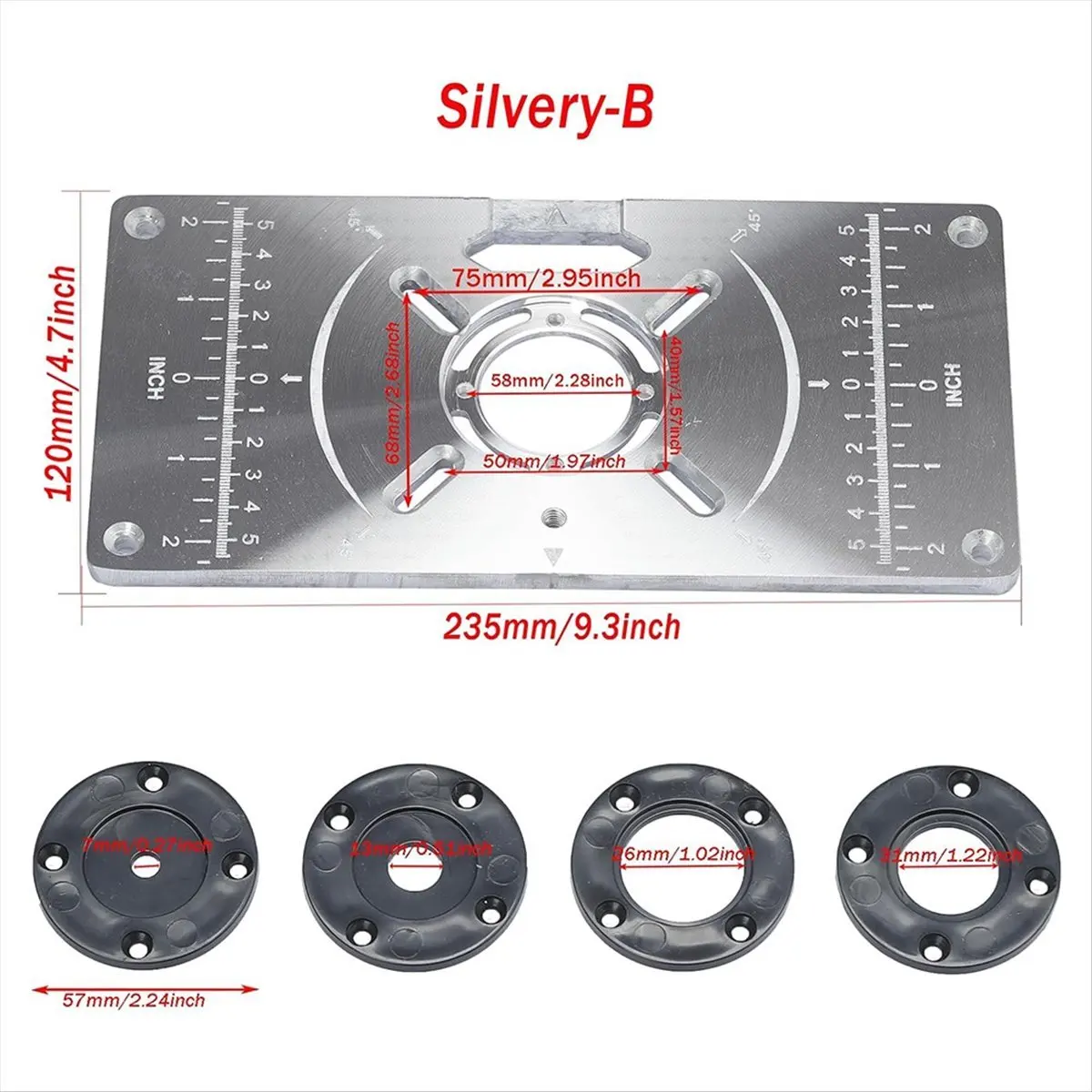 2026 B-est Router Table Insert Plate, DIY Router Table Insert Plate for Woodworking ,Table Top Insert Mounting Plate