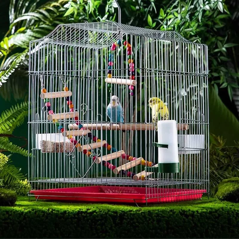 Canary House Bird Cages Budgie Stand Bag Perch Toys Bed Bird Cages Playground Swing Pigeon Fences Accesorios Aves Pet Products