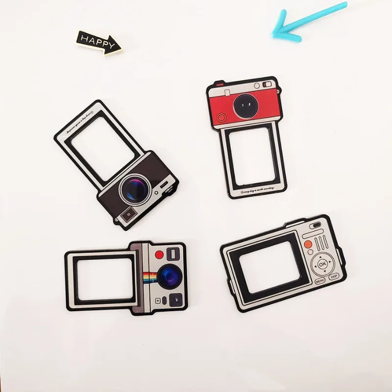 2pcs Creative and Funny Photo Frame Refrigerator Magnets Cute Refrigerator Magnets Whiteboard Sticker Mini Instant Polaroid view 4