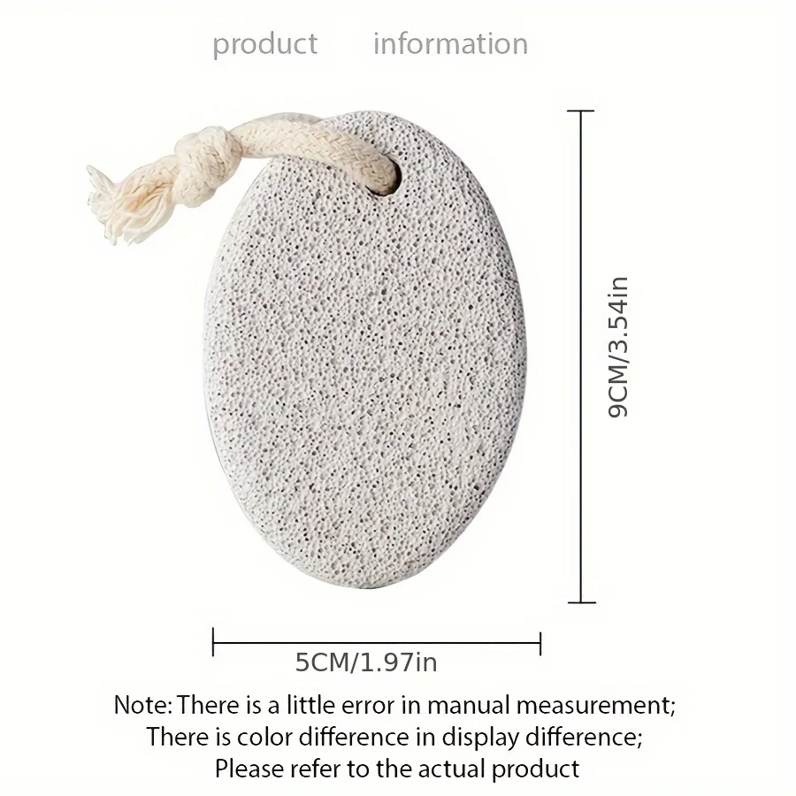 قطعة واحدة من حجر خفاف القدم الطبيعي لإزالة مسامير القدم الصلبة على القدمين واليدين، مناسب للسبا والتدليك والاستخدام المنزلي