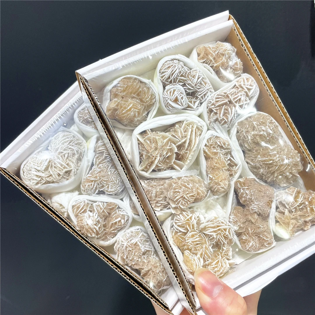 0.5kg Box Real Gemstones Artifacts Of Nature Rough Desert Rose Mineral Rocks Quartz Crystals Raw Specimens Stone Bulk Set