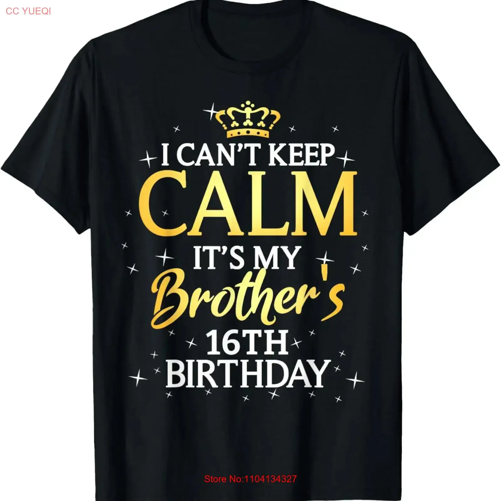 16 Years Old Birthday It's My Brother 16th T Shirt  vintage Washed Stylish graphic Breathable Slightly Stretched Versatile Soft