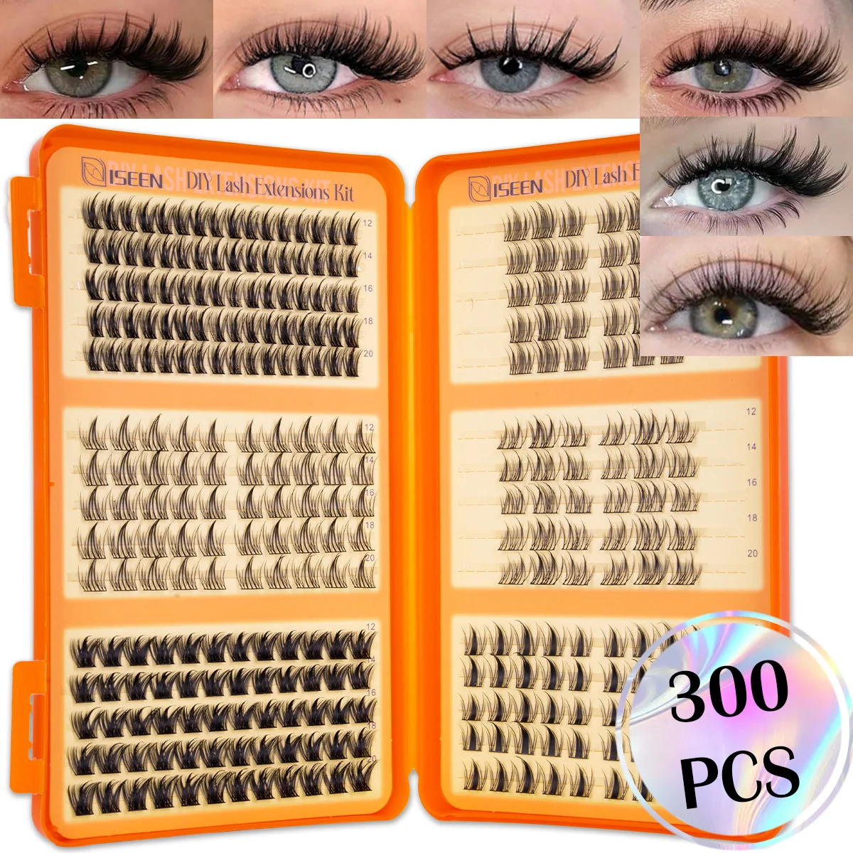 DIY Wimpernbüschel Volumen-Wimpern Manga Fairy Einzelne Wimpernverlängerungen Wiederverwendbar Verschiedene Stile für den täglichen Gebrauch oder Party-Make-up – Detail 6