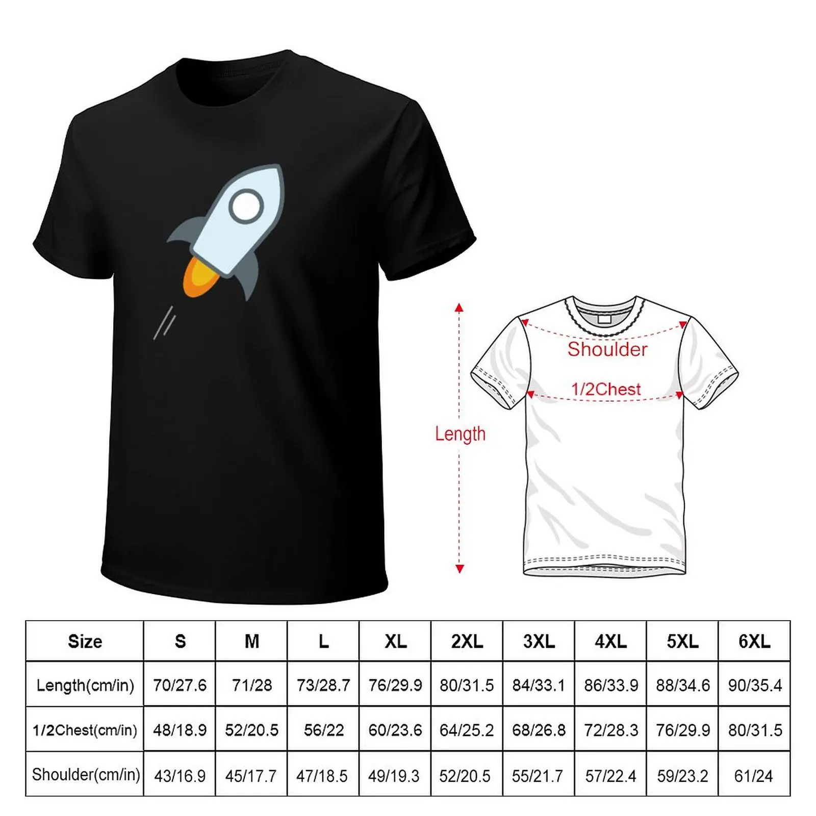 Stellar Lumens XLM T-Shirt Trendy Print Short Sleeve T-Shirt