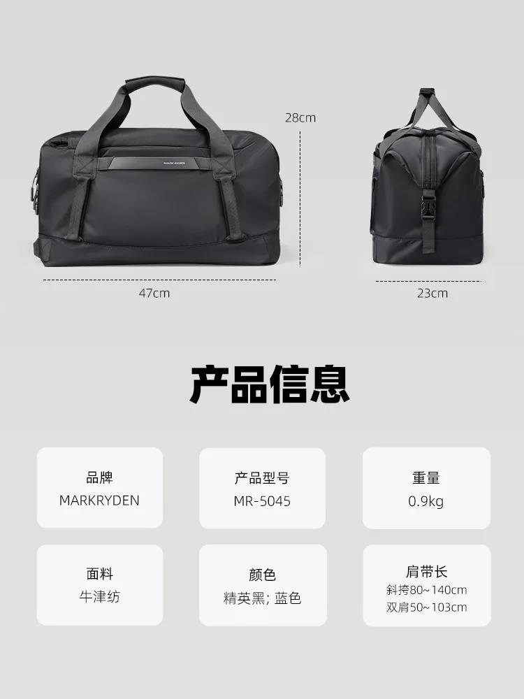 มาร์ค ไรเดนกระเป๋าเดินทางกันน้ำขนาด 30 ลิตร – กระเป๋าถือแบบเปิดประทุน 3-in-1 สำหรับผู้ชายและผู้หญิงพร้อมการแยกแห้ง-เปียก