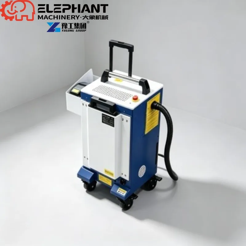 Air Cooled Continuous Wave Handheld Fiber Laser Cleaning Machine 800W 1200W 1500W 2000W For Metal Rust Paint Oil Removal