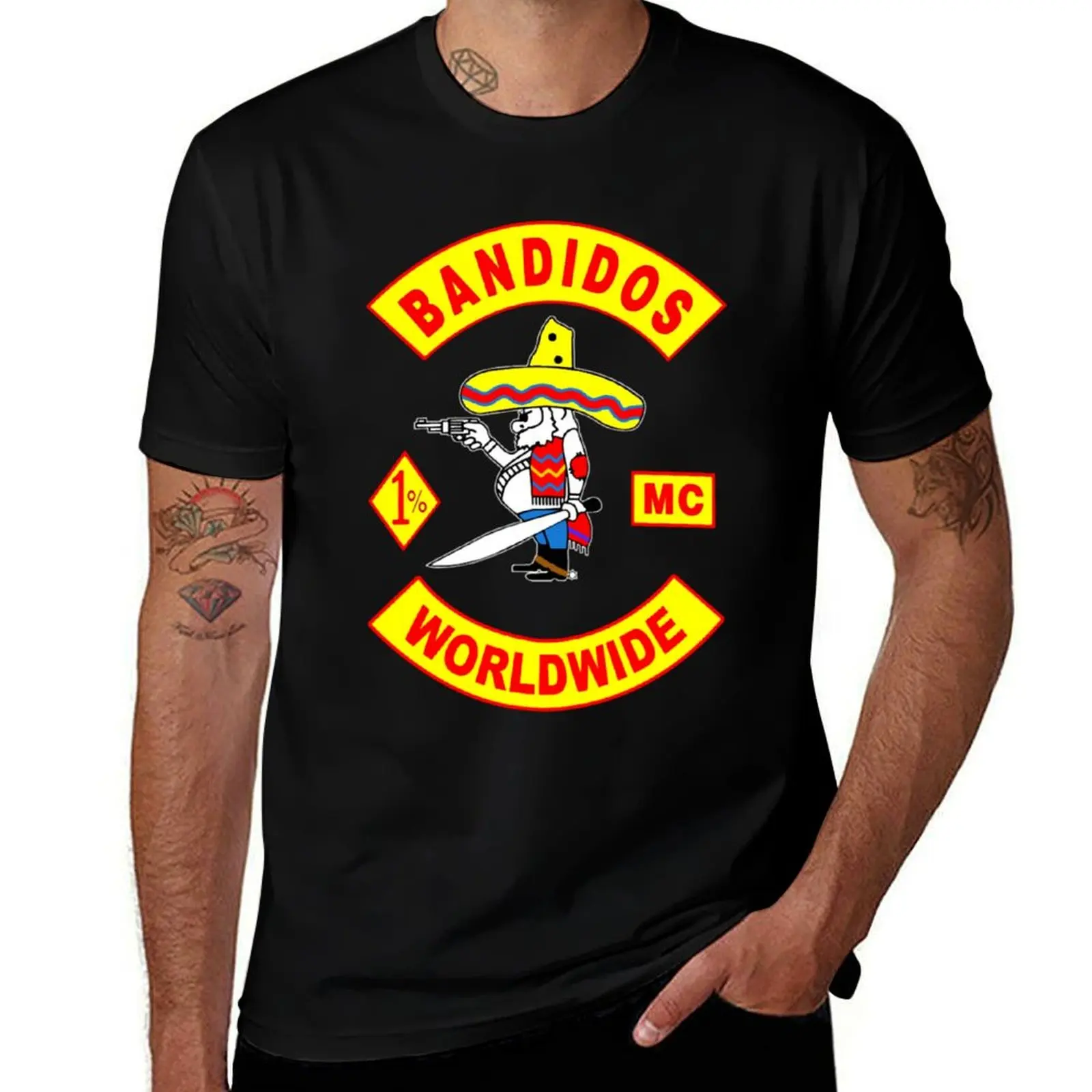 

Bandidos Worldwide MC T-Shirt t shirt man designer cotton t shirt man t shirt man luxury T-Shirt