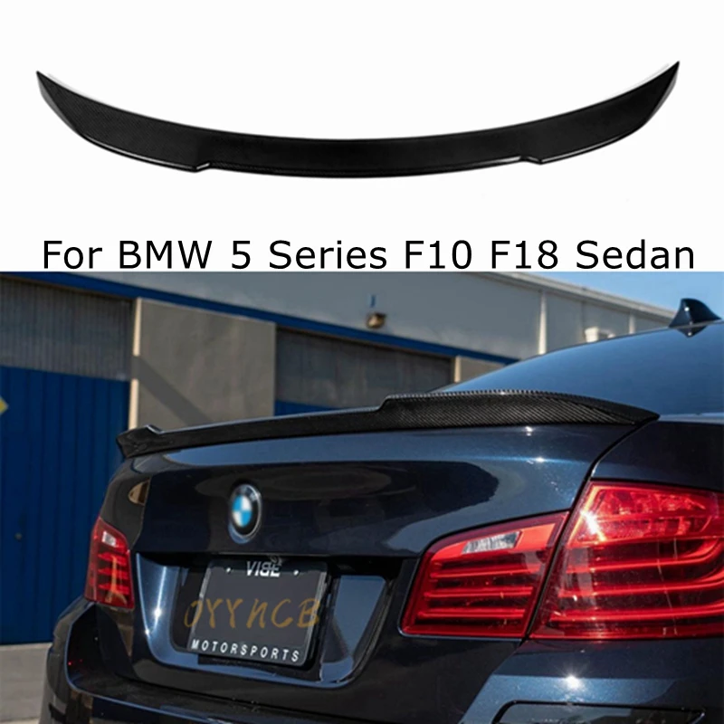 

F18 CS style carbon fiber black rear wing spoiler for BMW 5 series F10 and M5 sedan 2010-2017 sedan