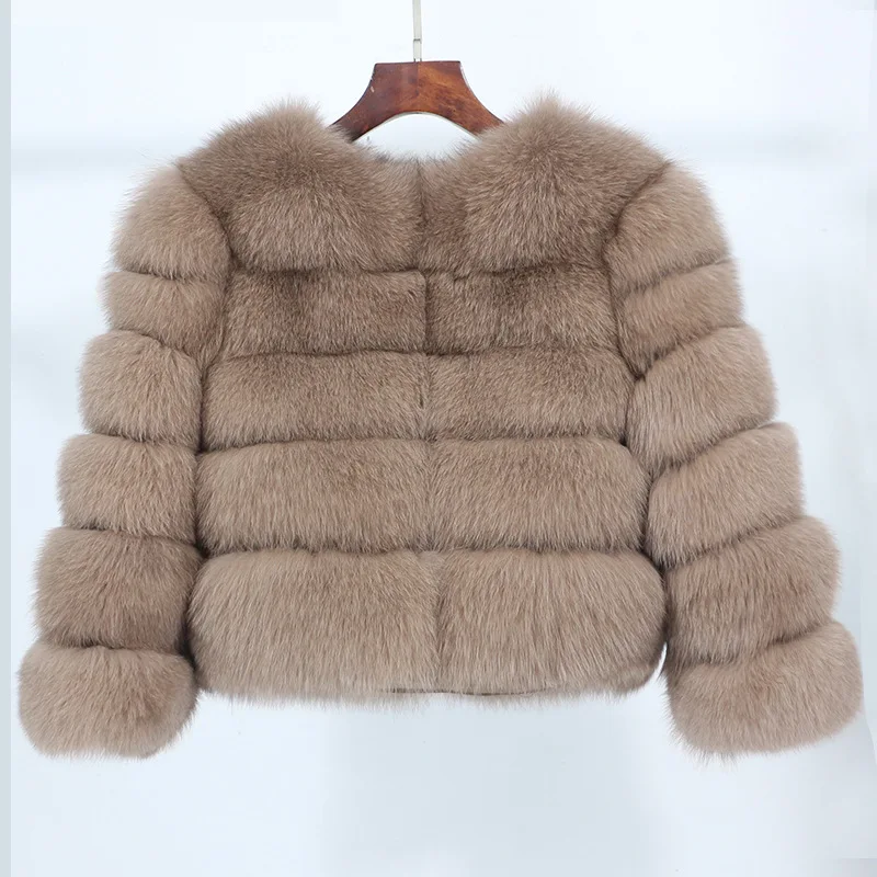 Hot Sale Fox fur coat autumn and winter fashionable short style slimming fur coat for women