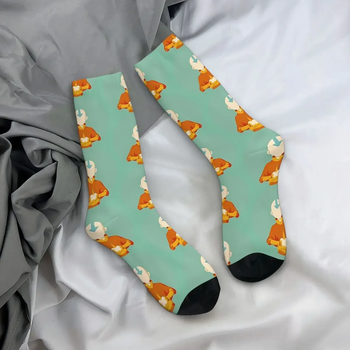 Aang-Bas Harajuku super doux, chaussettes longues toutes saisons, accessoires pour cadeaux unisexes