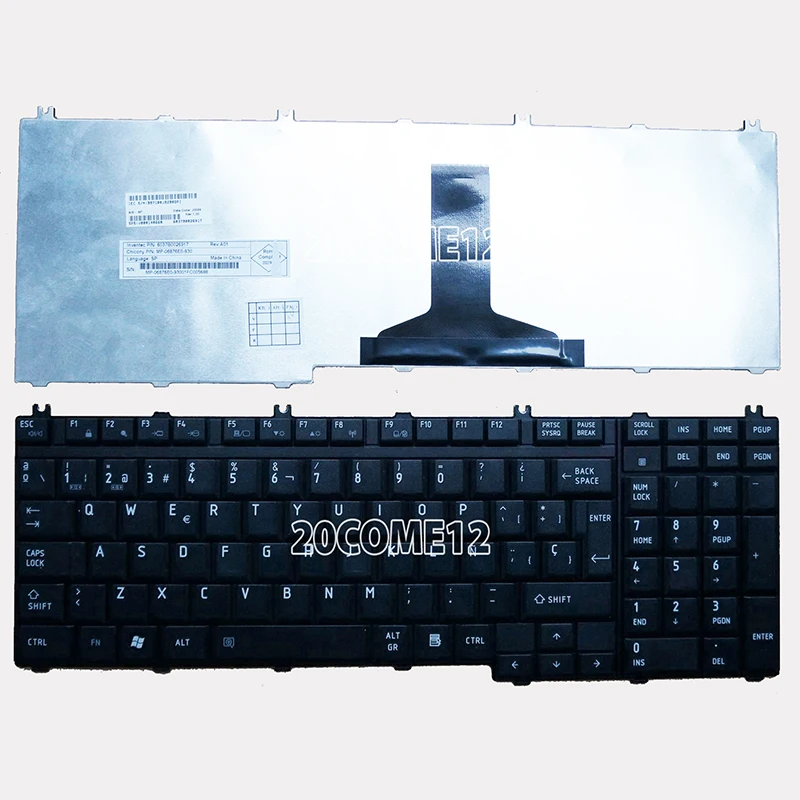 Laptop Keyboard For Toshiba Qosmio X300 X305 X500 X505 G50 G55 F60 F750 F755 Spanish