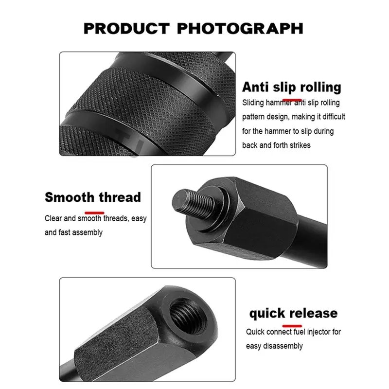 Premium-Extractor Installer Tool Diesel Injector Puller Gereedschap Voor Hard Case M8 M12 M14 Injector
