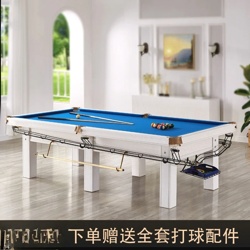 Standard Household Billiard Table Commercial Chinese Black Eight with Automatic Return Multi-Function for Home Entertainment