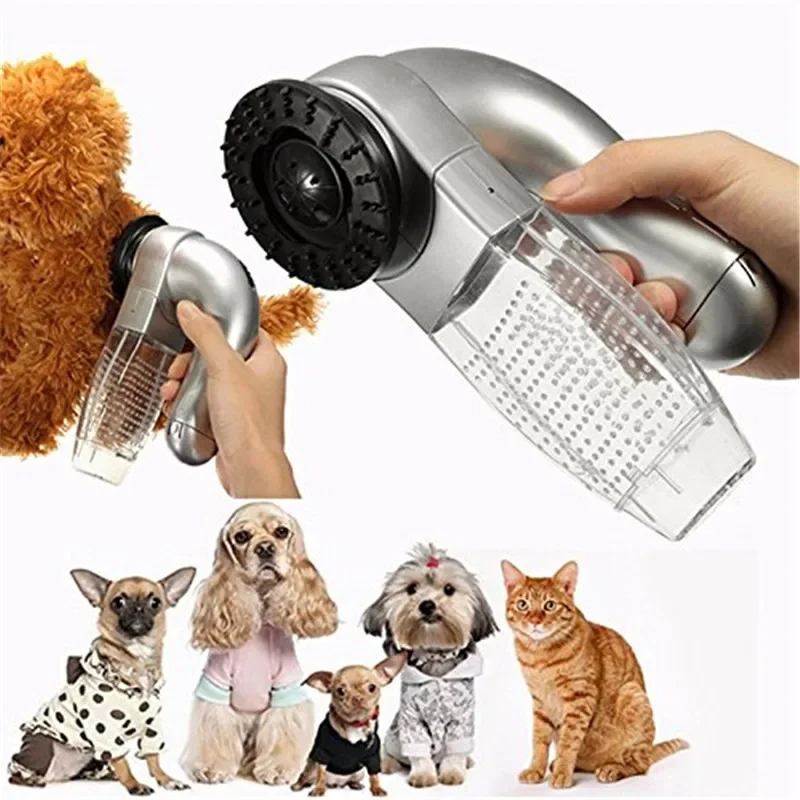 Portable Electric Pet Sucking and Cleaning Vacuum Cleaner, Cat and Dog Massage, Pet Hair Stick, Hair Brush