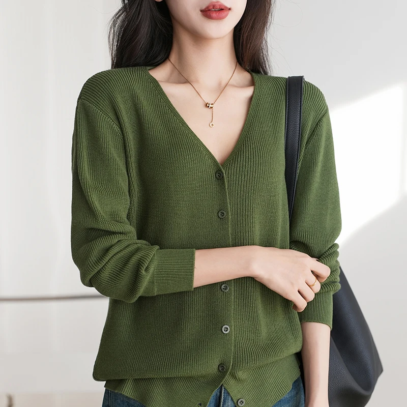 WinvyNee Women Cotton Long Sleeve Cardigans Solid Casual Warm Outerwear Knitwear Tops Autumn Winter Women Clothing B1572001