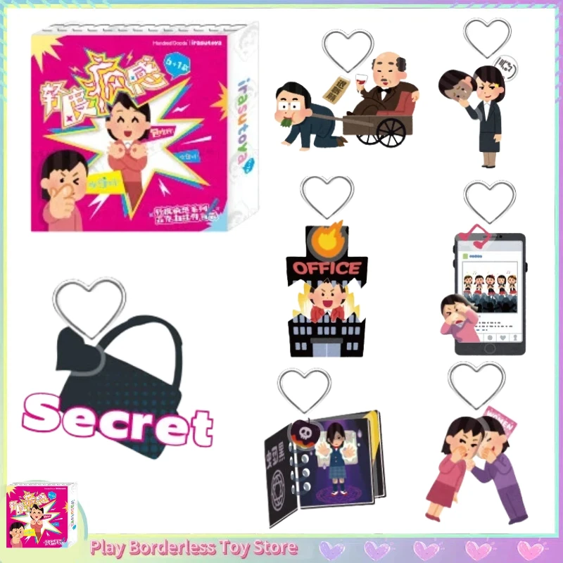 رسم توضيحي حقيقي للشرير مجنون فيبي سلسلة صندوق أعمى Kawaii لطيف أنيمي العصرية اللعب مضحك كوستوميد ظهره قلادة الهدايا