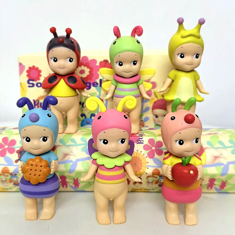 Sonny Angel Bug‘s World Series Blind Box bees Mini Figure Cartoon Doll Model Toy Mystery box Desktop Ornament Collectibles Gifts