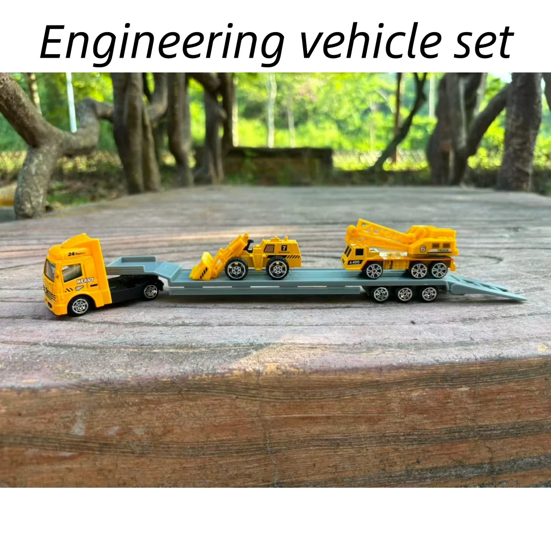 Simulationsspielzeug aus Legierung: Baufahrzeuge, Polizeiautos, Feuerwehrautos für Kinder, Rettungsfahrzeuge für Krankenhäuser, Rückzugsmodelle