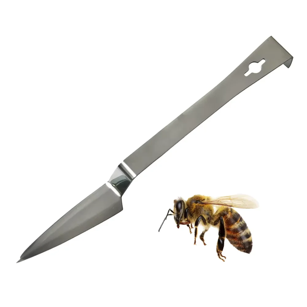 1 Pc Beekeeping Stainless Steel Scraper Uncapping Scraper Fork Cutter Prying Boxes And Frames Hive Hooked Cleaning Beekeeper