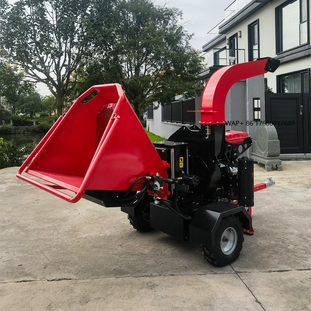 Hot Sale Portable China Wood Chipper Machine Branch Garden Wood Crusher Industrial Pto Shredder Wood Chipper