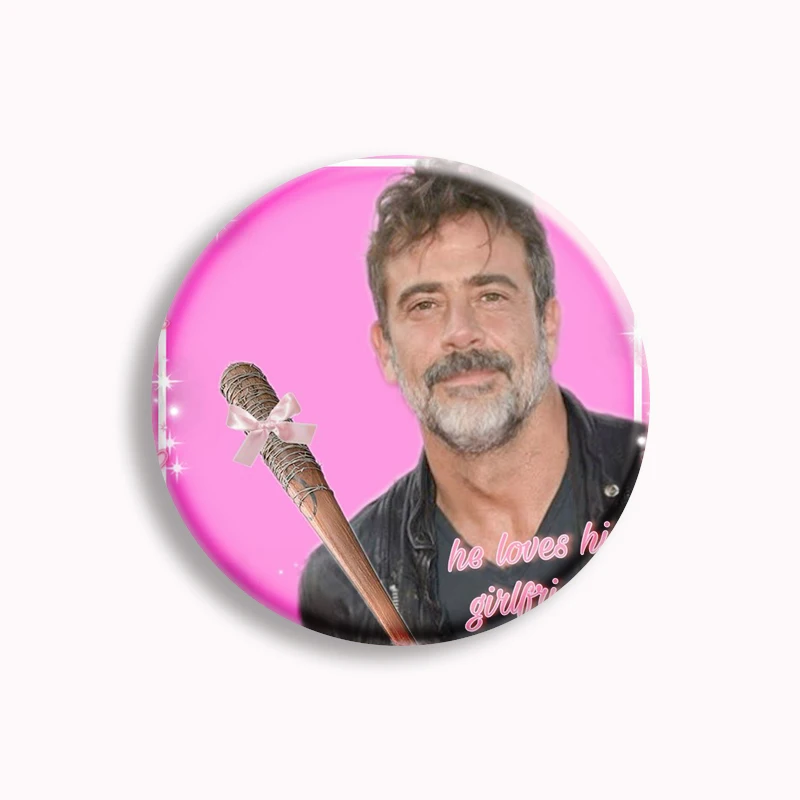 The Walking Dead Pop TV Show Botão Pin, Broche de Filme Clássico, Badge Bag Acessórios, Fãs Decoração, Colete Amigos Presentes