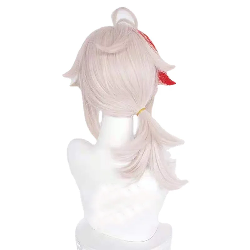 原神インパクトのインザマシティのトシゲ・ワネヤのコスプレウィッグ、染めと結びを施したストレートヘア