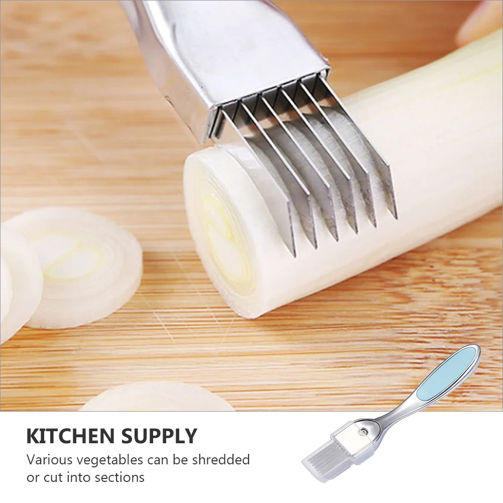 

Zinc Alloy Onion Shallot Shredder Green Garlic Tool Veggie Slicer Kitchen Gadgets Home Restaurant Supplies Easy Operation