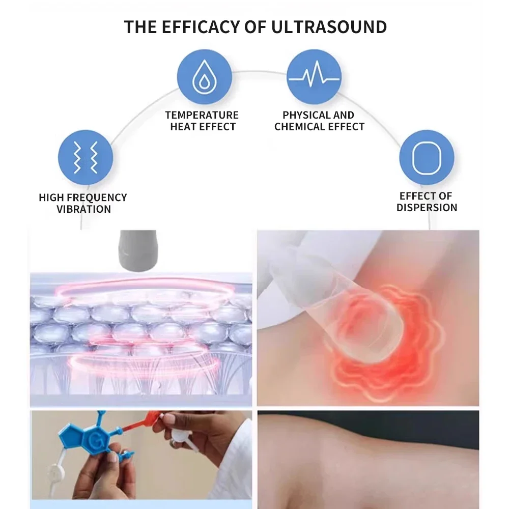 Perangkat Terapi Ultrasound Produk fisioterapi mesin USG Terapi Medis untuk menghilangkan rasa sakit