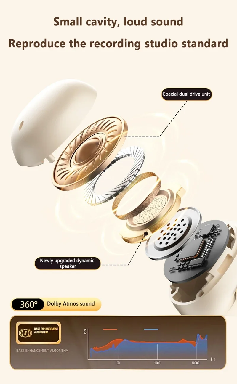 Y16 In-ear True Wireless Sleep Bluetooth Headphones Invisible Design for Side-Sleeping Pain-Free Long Battery Life 2026