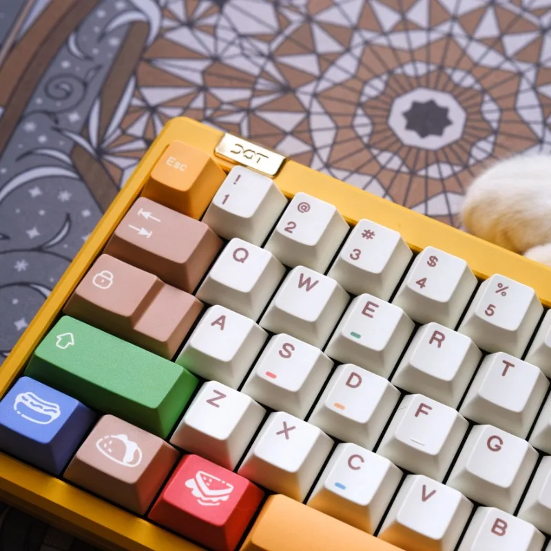 

Original Delicious Theme Keycap PBT Sublimation 180 Keys Cherry Customized Keycap Gaming Mechanical Keyboard Accessories Gifts