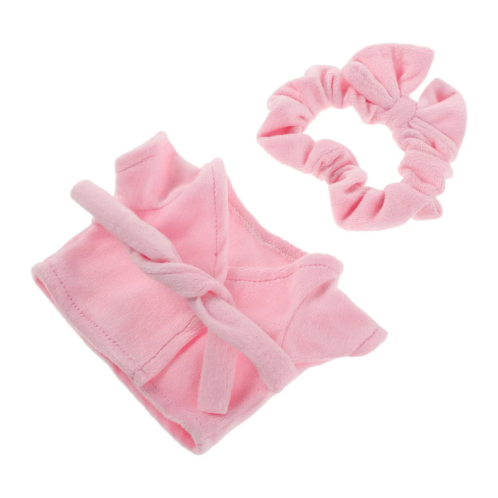 

Комплект мягких халатов для плюшевых игрушек 20 см: розовый халат, уютная домашняя одежда, пижама, зимний праздничный наряд, аксессуары