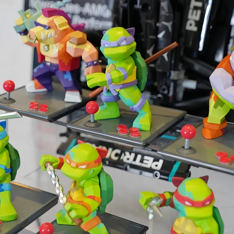 Mighty Jaxx Arcade Teenage Mutant Ninja Turtles Series Blind Box Trendy Anime Handmade Accessories Doll Male Gift