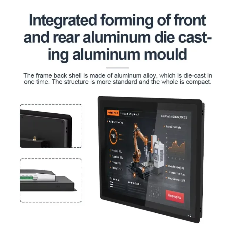 10.4 12.1 15 17 19 Inch Industrial Panel PC Android RK3562 IP65 Waterproof Fanless Rugged Industrial All In One PC Touch Screen