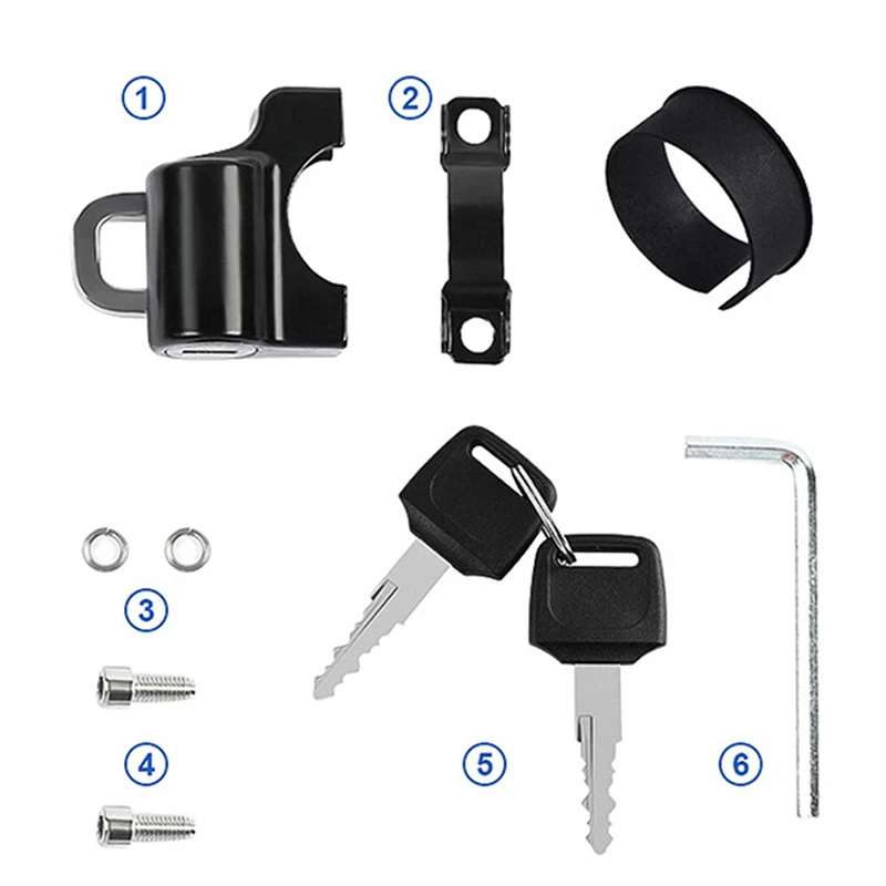 Multifunctional Motorcycle Helmet Lock for Bicycle Electric Scooter Security Lock Easy To Install Cycling Equipment