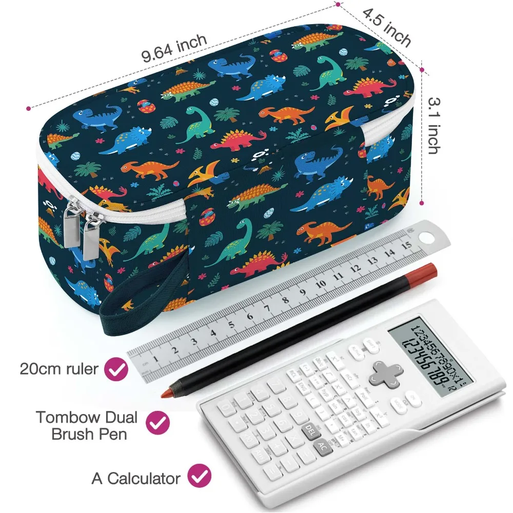 Large Capacity Multi-Layer Canvas Pencil Case 3