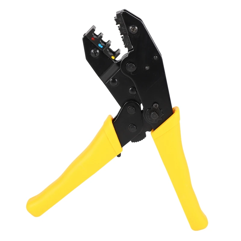 Hot Wire Crimper Set Decrustation Engineering Ratchet Terminal Crimping Plier Electrical Hand Tool With Screwdriver 4 Spare Term