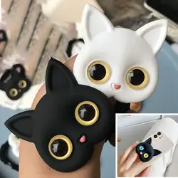 Air Sac Bracket Phone Finger Holder Grip 3D Cartoon Cat Air Sac Phone Holder Mobile Phone Accessories