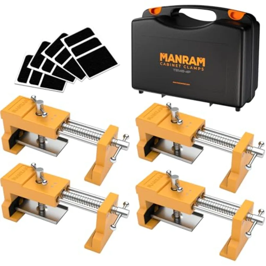 

Cabinet Clamps with Protective Case Cabinets Installation Clamps Face Frame Clamp 4 Pack