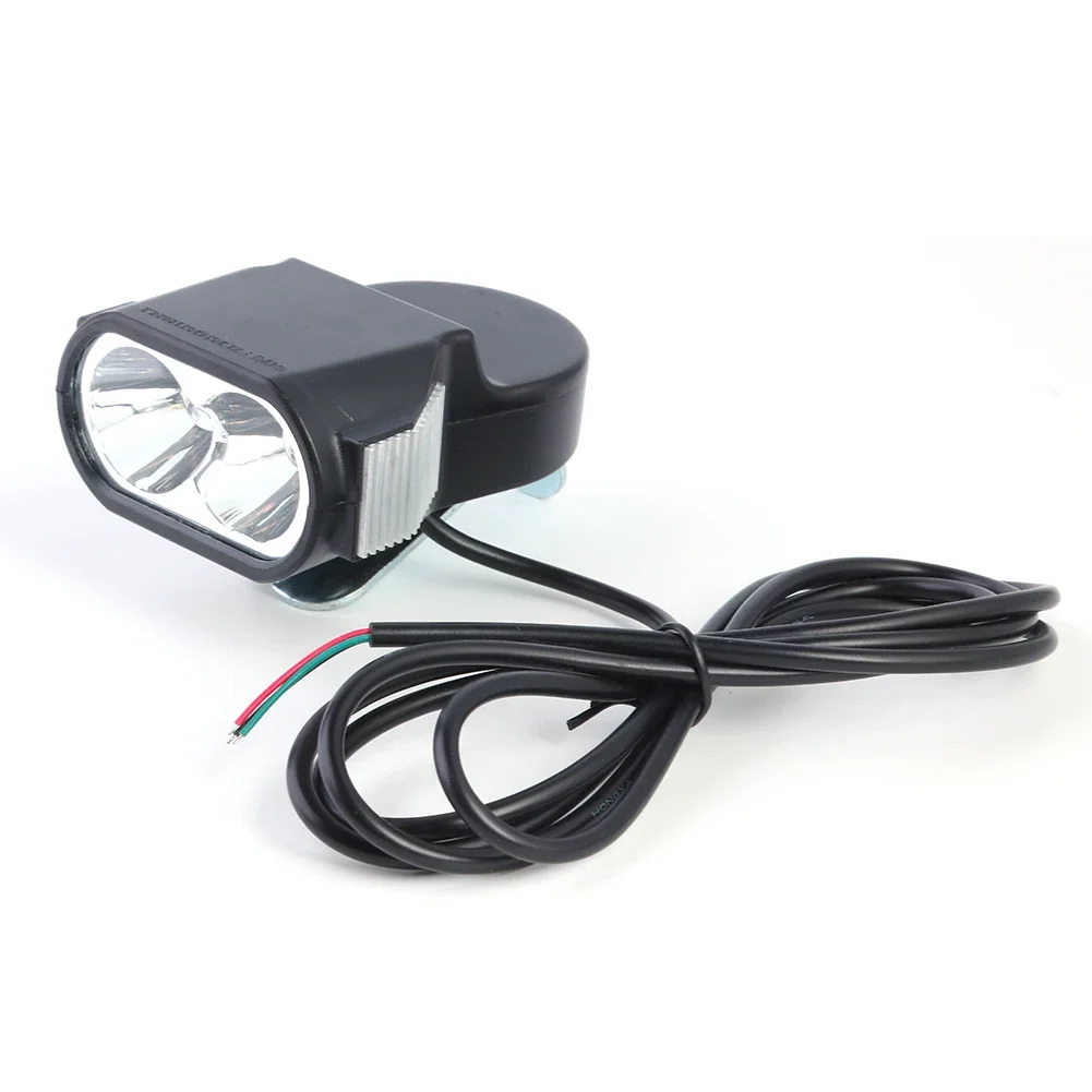 E-Bike LED Headlight 36V 48V 60V Electric Scooter Bicycle Flashlight Horn Front Lamp Accessories