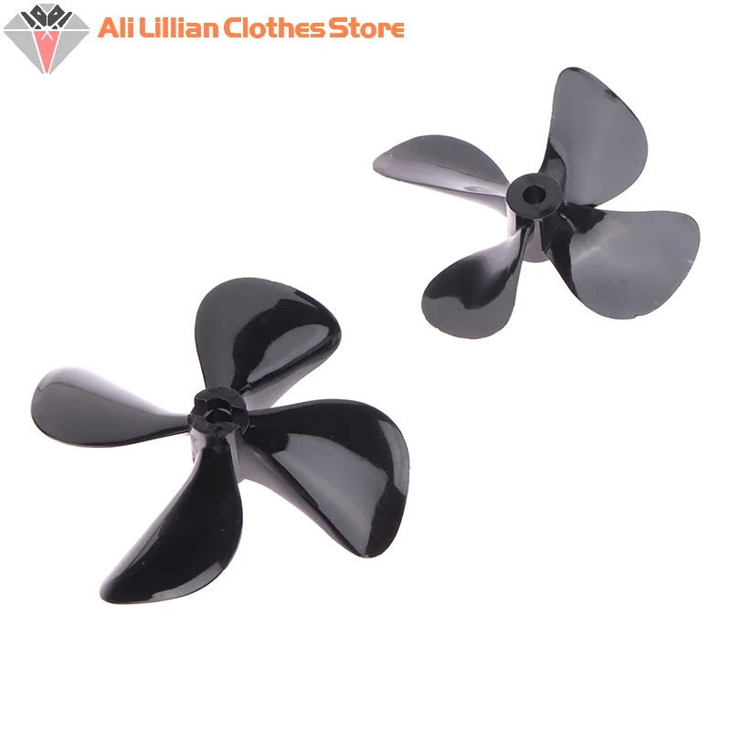 ⭐ CHAUD ❗   Hélice de bateau RC à quatre pales Positive/inversée, vis haute résistance D50/55/60/70mm, 4mm, 2 pièces