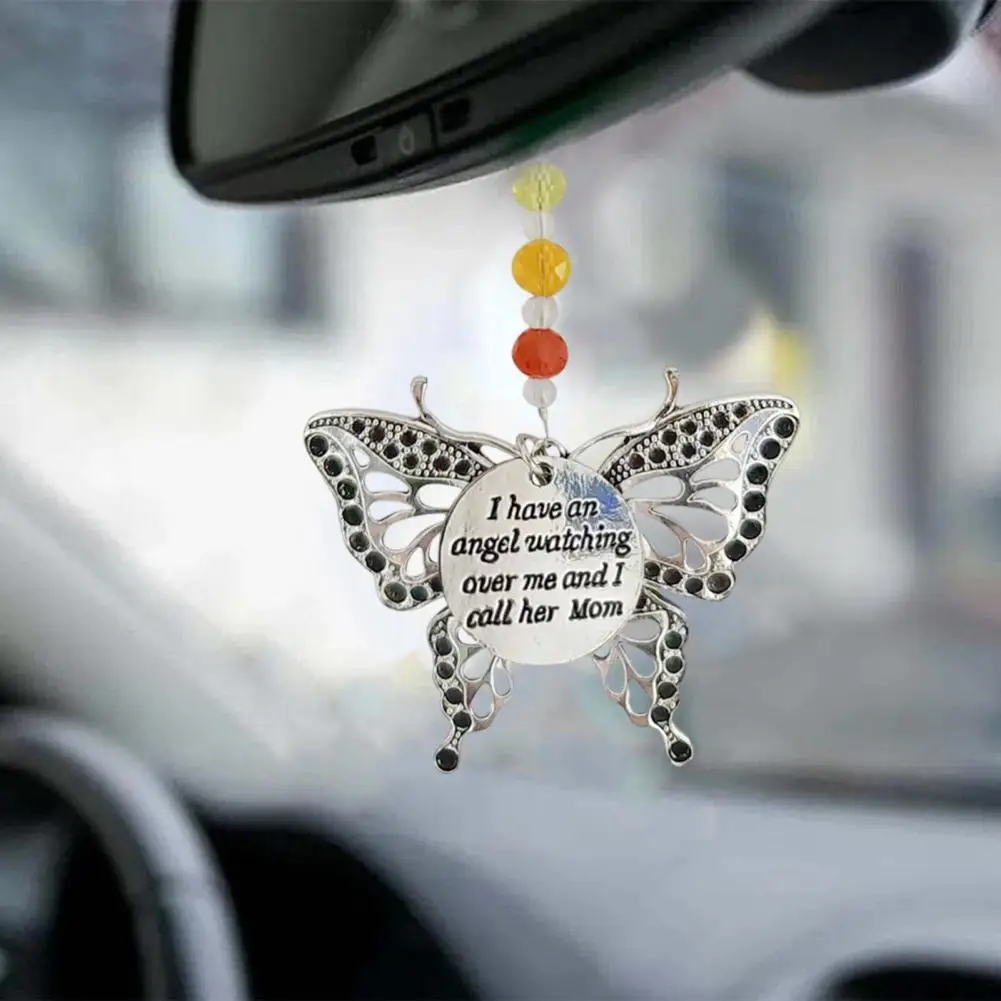 Attractive Butterfly Pendant Wide Application Car Pendant Smooth Butterfly View Mirror Charms Car Interior Pendant  Decorative