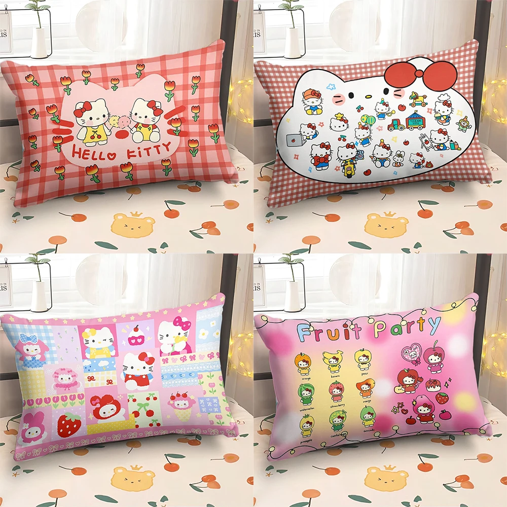 Cute Hello Kitty printed pillowcase home room decoration soft and comfortable bed pillow case living room sofa cushion cover