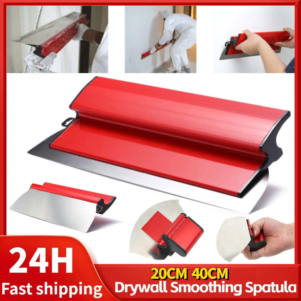 

40/25CM Drywall Smoothing Spatula Skimming Flexible Blade Painting Finishing Skimming Blades Building Wall Plastering Tools