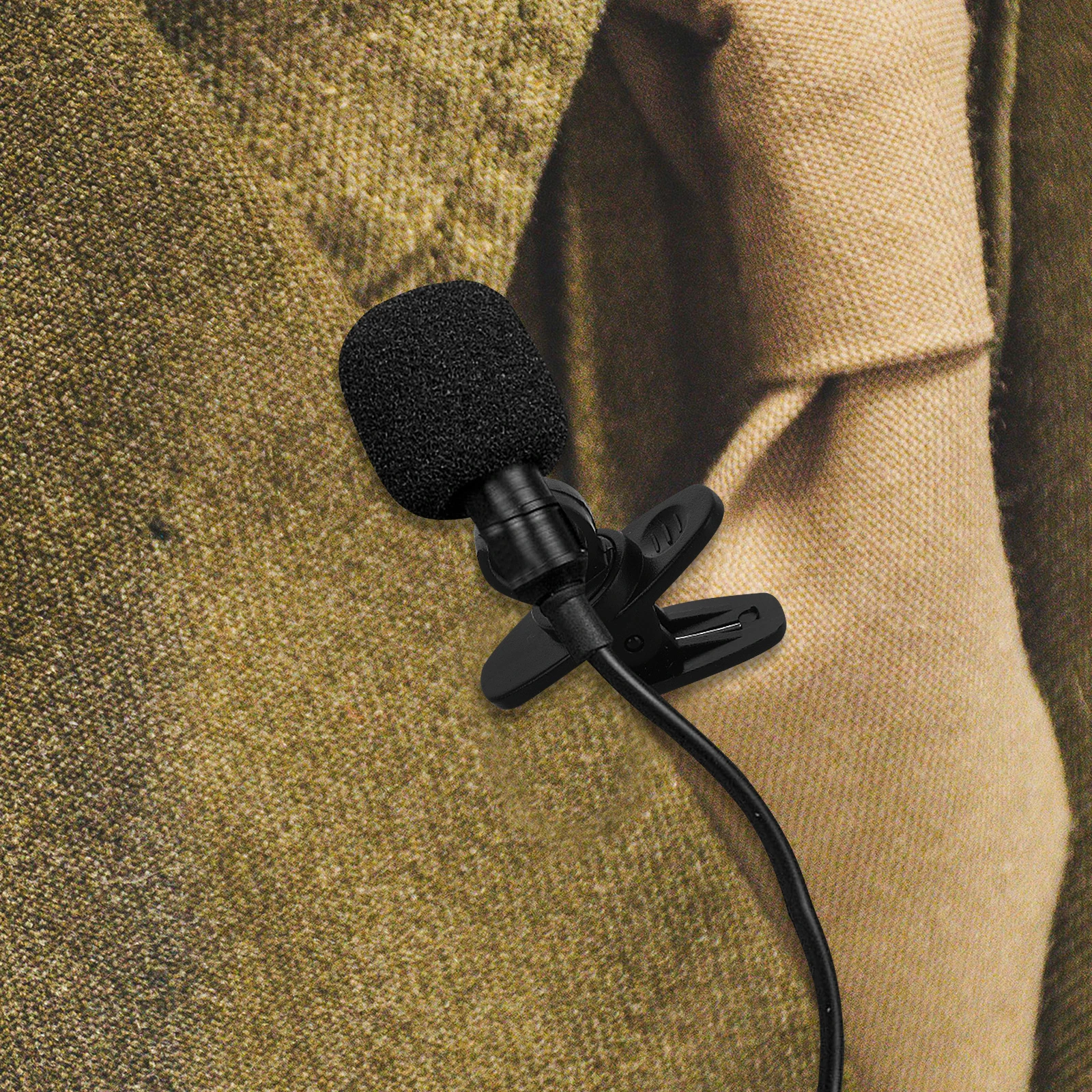 

10pcs Microphone Clips Black 8mm Diameter Adjustable Lapel Mic Clip for Wireless Metal Shirt Collar Earpiece Holder