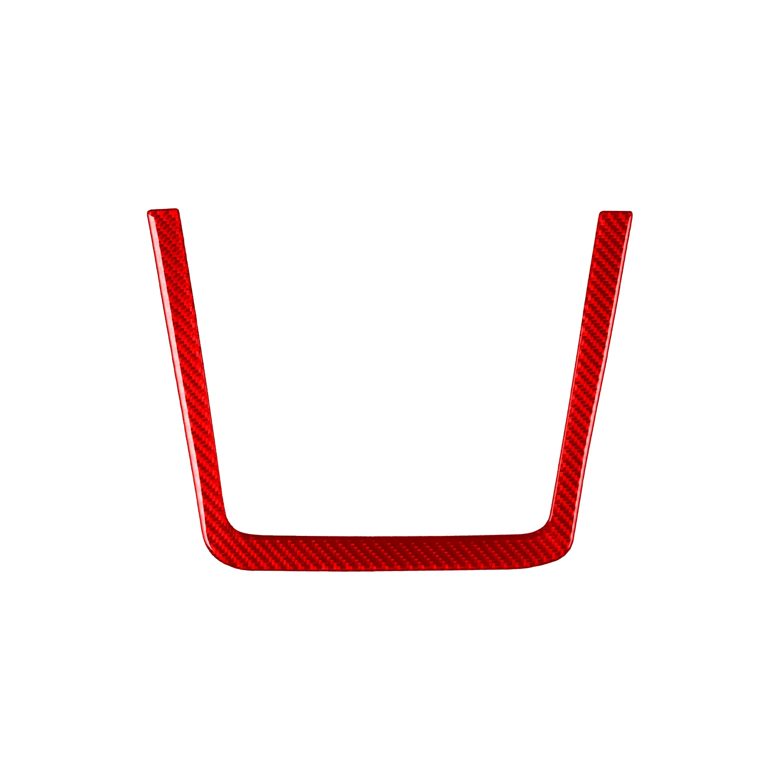 For Tesla Y 2023—2025 Car Wireless Charging Frame Trim Red Real Soft Carbon Fiber Interior Car Accessories Decoration Stickers 4