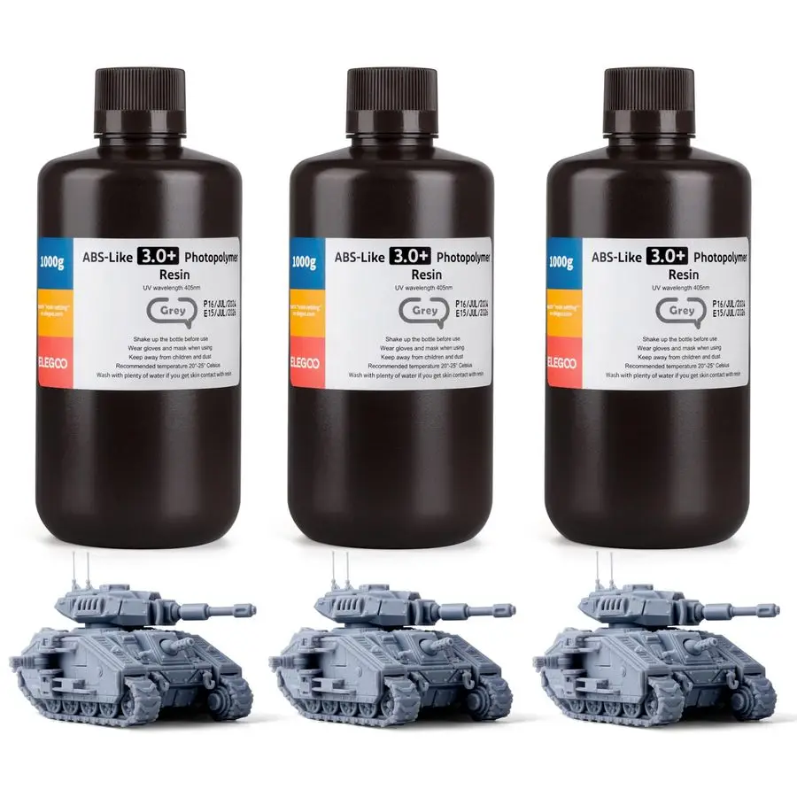 

Смола ABSLike 3.0, 3D-принтер Resina Grey 3000 г