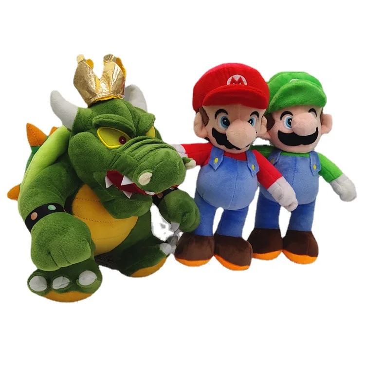 

Super Mario Bros Kawaii Plush Toy Mushroom Man Toad Can Take Off The Vest Plush Doll King Boo Koopa Shy Guy Toys for Kids Gifts