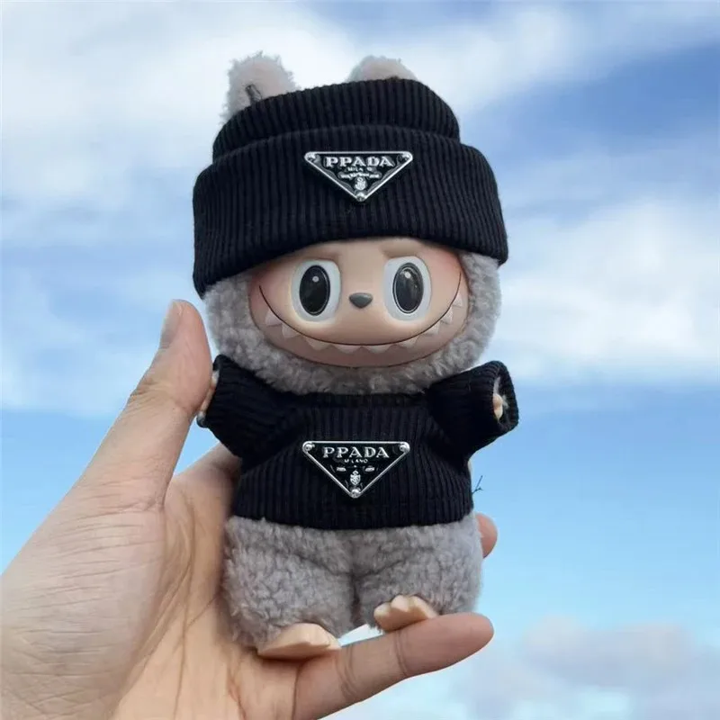 15 17cm For Labubu Doll Clothing Inverted Triangel knitted S