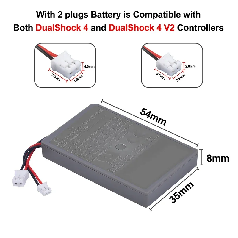 PURFIELD Rechargeable Battery 1000mAh For SONY PS4 PS4 Pro slim LIP1522 Dualshock 4 V1 2 Wireless Controller Playstation GamePad